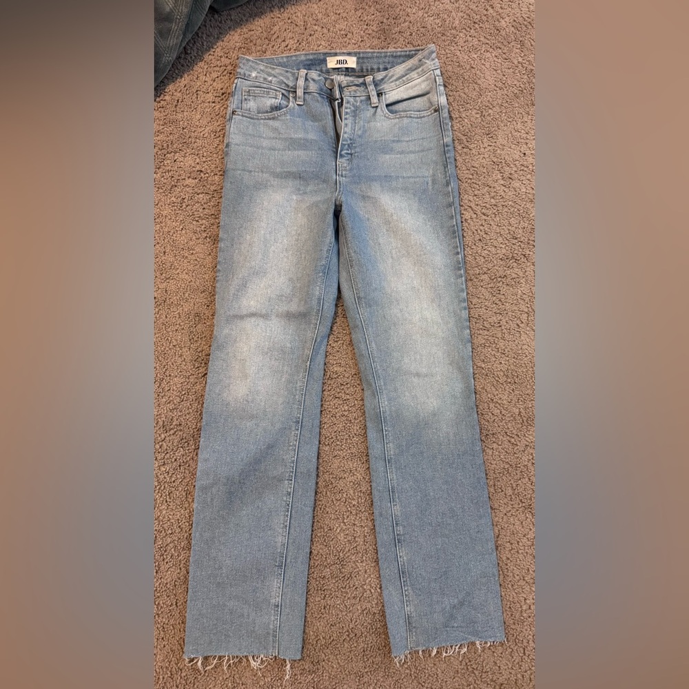 Just Black Light Blue Women's Straight Pants